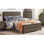 Vestavia Panel Eastern King Bed - Grey/Dark Brown
